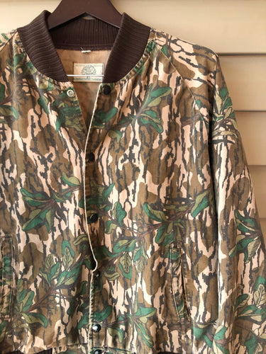 Mossy Oak Green Leaf Bomber Jacket (M/L)