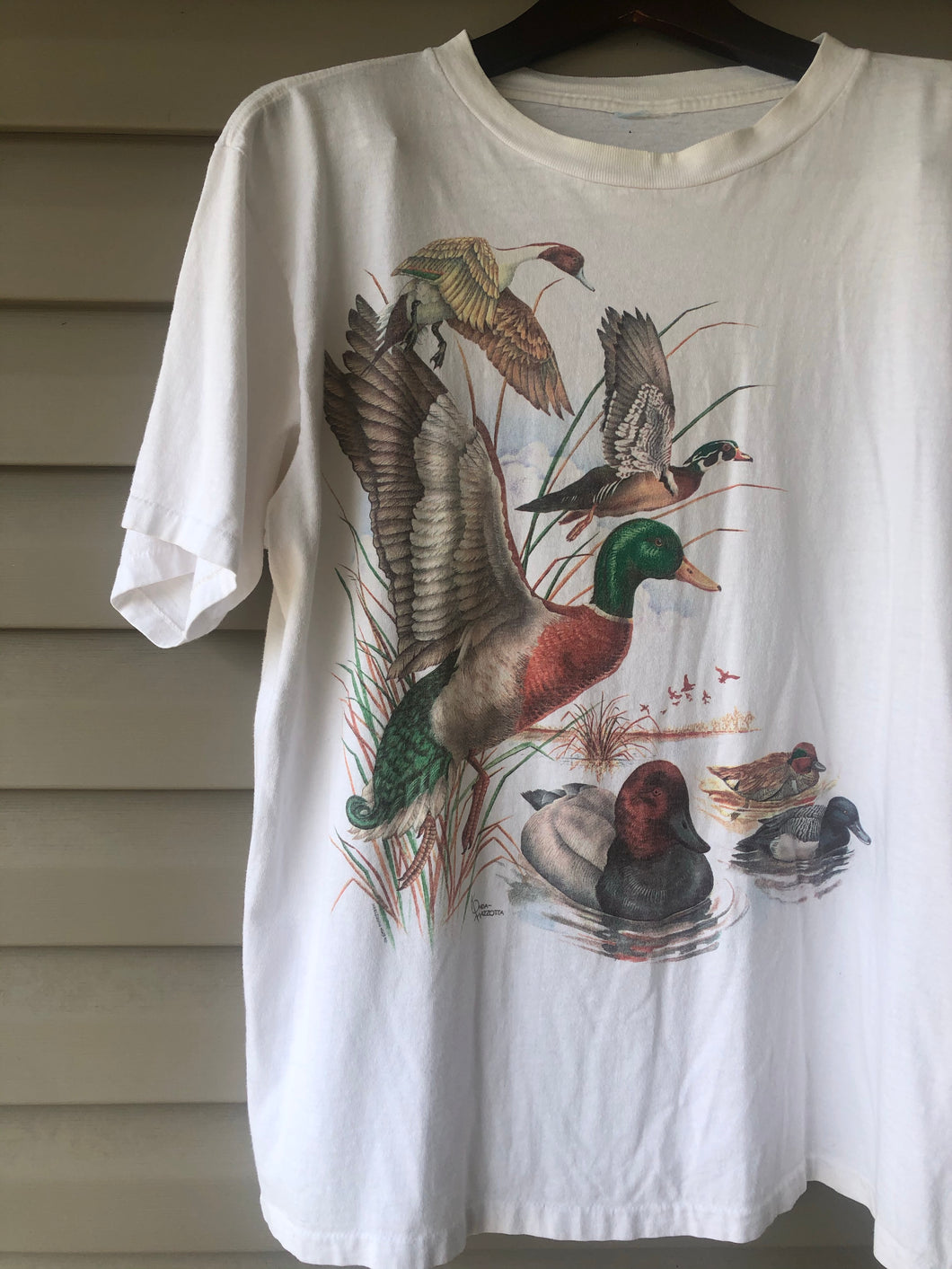 80’s Duck Print Shirt (L)