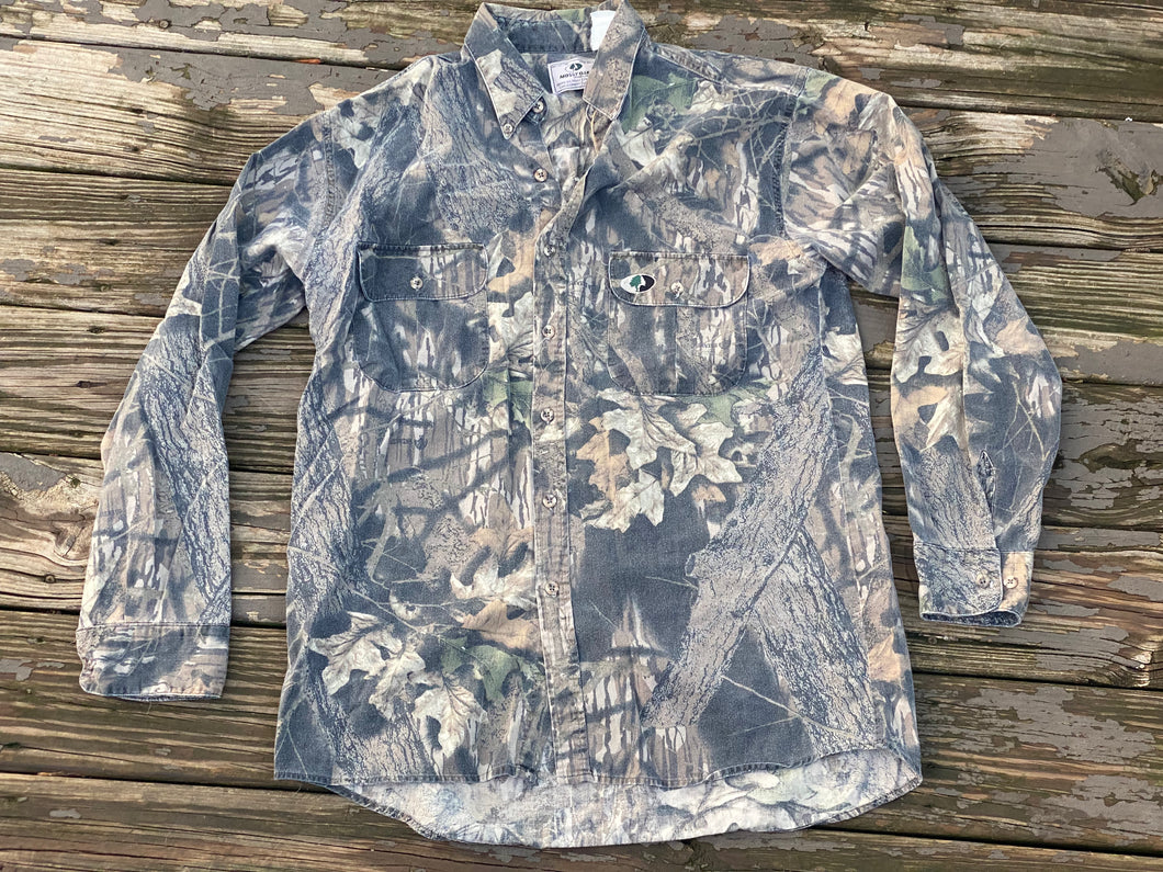 Chemise camouflage à boutons de chasse ventilés Mossy Oak Breakup Chemise camouflage à boutons de chasse ventilés Mossy Oak Breakup