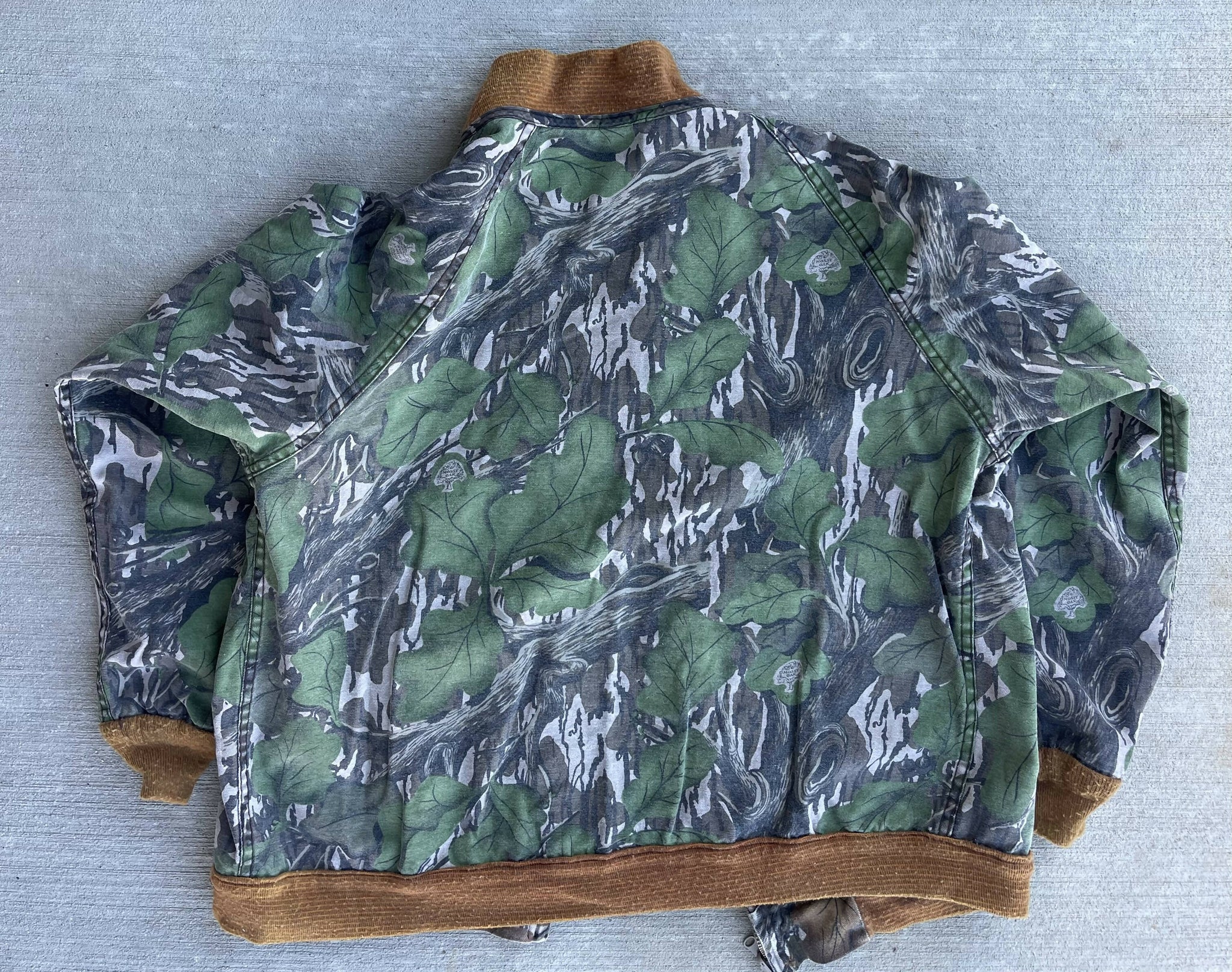 Mossy Oak Full Foliage/Fall Foliage Reversible Bomber Jacket (XL