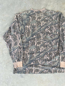 Vintage Mossy Oak Treestand Camo Longsleeve Shirt (XL) 🇺🇸