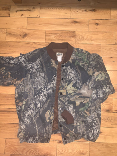 Vintage Mossy Oak Bomber Jacket (XL)