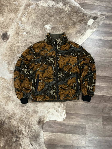 Browning Originals Mossy Oak Full Foliage Reversible Fleece Size M 🇺🇸