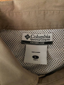 Columbia Short Sleeve Fishing Shirt (L)