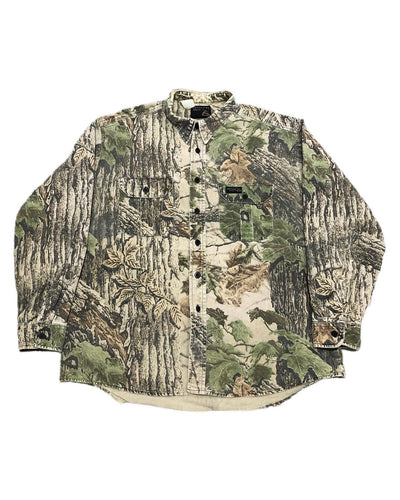 Vintage Rattler Brand Realtree Camo Hunting Shirt