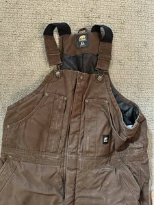 Berne Heartland Insulated Washed Duck Bib Overall (XL-Short)