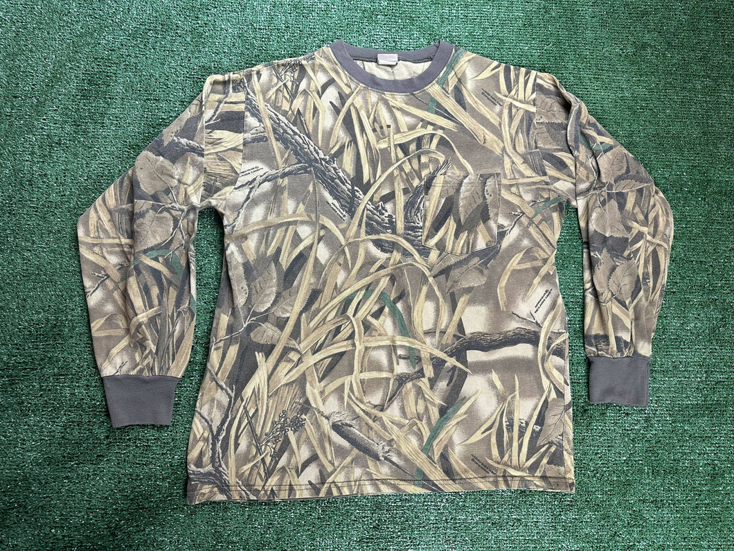 Advantage Wetlands Camo Ranger Front Pocket Long Sleeve Shirt Large