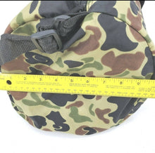 Load image into Gallery viewer, Vintage Camo Duffle Bag Military Surplus Hunting Carry Camouflage