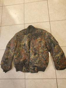 German Flecktarn Camo Bomber Jacket