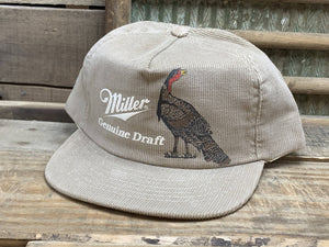 Miller Genuine Draft Corduroy Turkey Hat USA