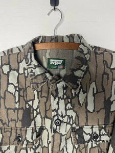 Vintage Saftbak Trebark Camo Button Up