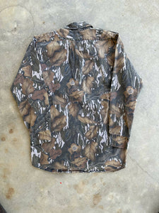 Vintage Mossy Oak Fall Foliage Camo Button Up Shirt (M)🇺🇸