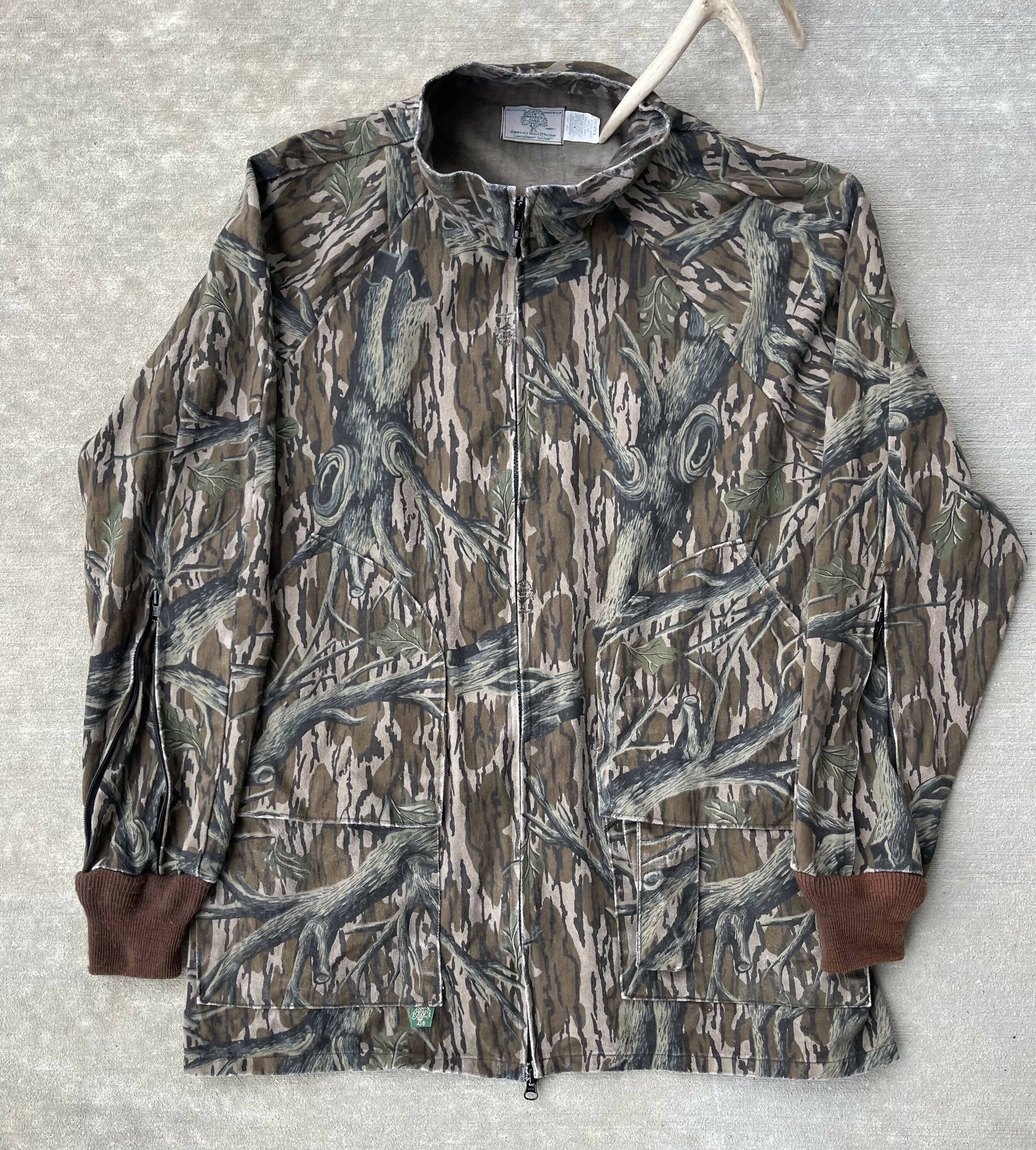 Vintage Mossy Oak Treestand Camo Jacket XL Made In USA