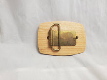 Load image into Gallery viewer, Ducks Unlimited Wooden Belt Buckle 1993