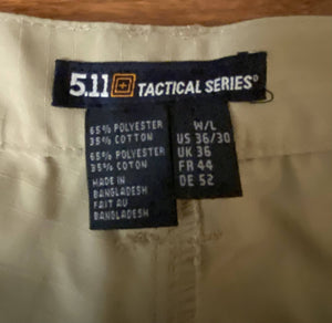5.11 Tactical Gear Cargo Pants (36/30) Khaki