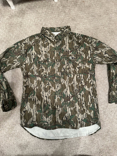 Green Leaf button down shirt - XL