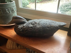 Vintage black duck decoys