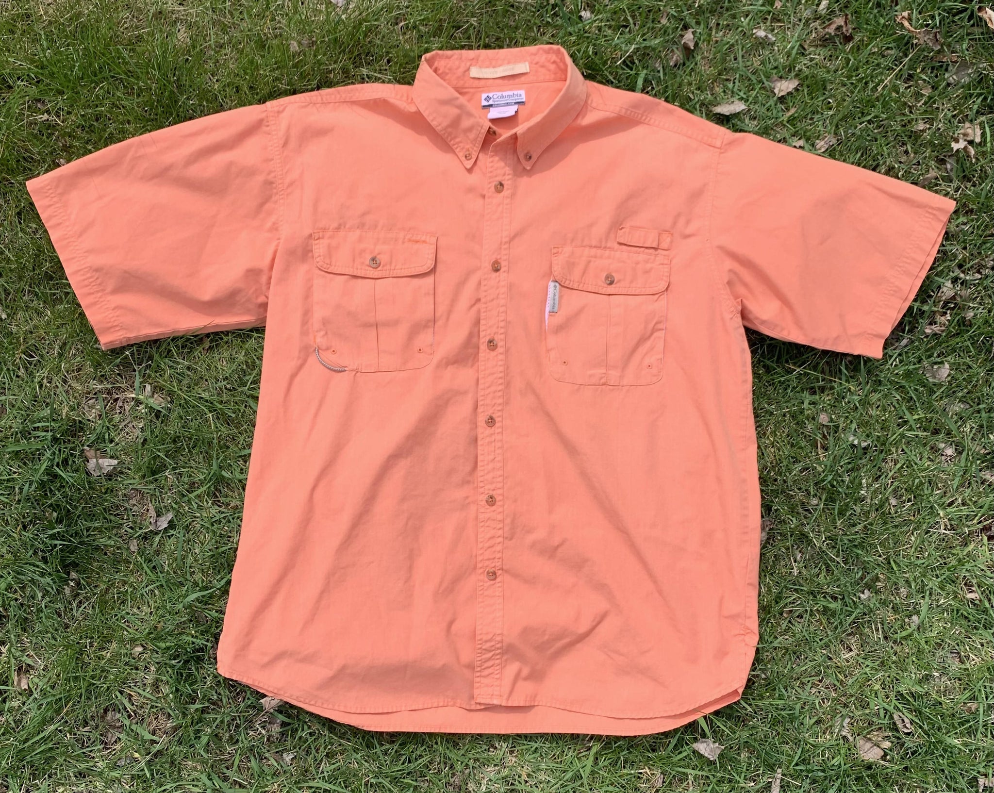 Columbia River Lodge Short Sleeve Fishing Shirt (XL)