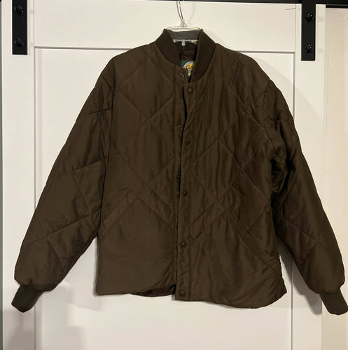 Cabelas Vintage Button Rain Jacket Coat Kids Size Small Camo 100% PVC Coated