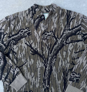 Mossy Oak Knits Treestand Henley Sweater (XL)