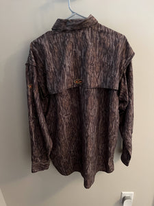 Drake Mossy Oak Bottomland button down shirt Size Medium