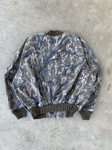 Vintage Masterguide by Simmons Treestand Camo Bomber Jacket (L/XL) 🇺🇸