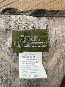 Quail Unlimited Camo Vest (L)