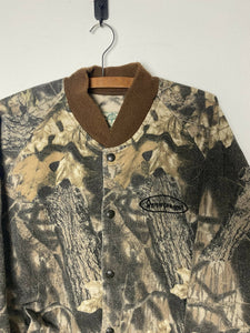 Vintage Mossy Oak Break Up Camo Bomber Jacket