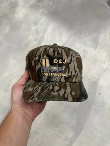 Vintage DJ Construction Mossy Oak Treestand Camo Snapback 🇺🇸