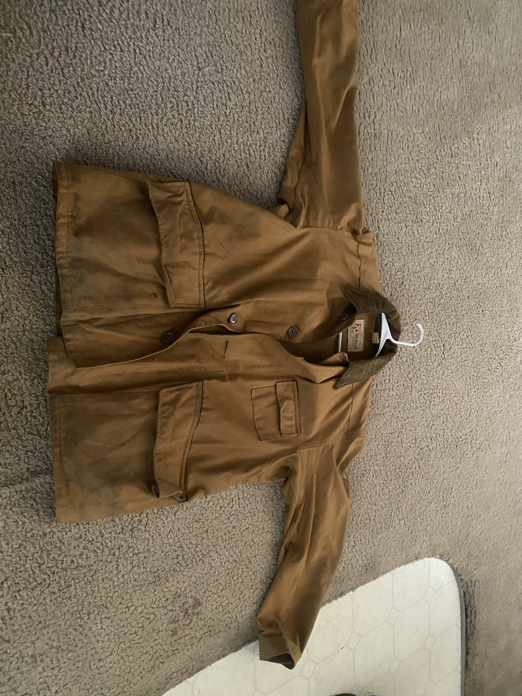 1940’s DuxBak Waxed Cotton Field Coat (L)