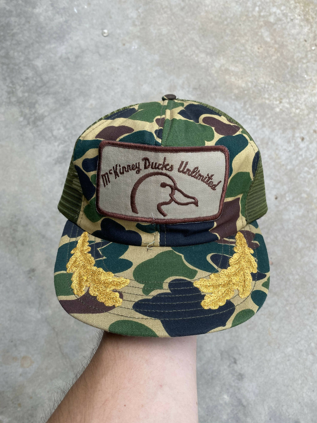 Vintage Ducks Unlimited Trucker Hat Camoretro