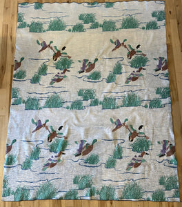 Vintage Mallard Duck Twin / Full throw Blanket