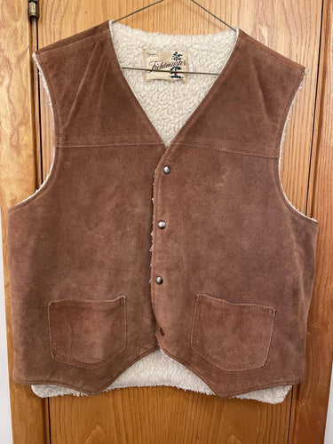 Sears Fieldmaster Suede Leather Sherpa Vest with lining (Md/Lg)