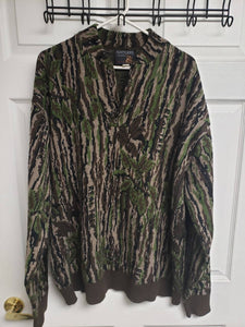Vintage Rattlers Brand Realtree Henley Pullover - XXL