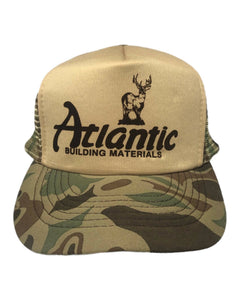 80s Atlantic Building Materials Camo Trucker Cap