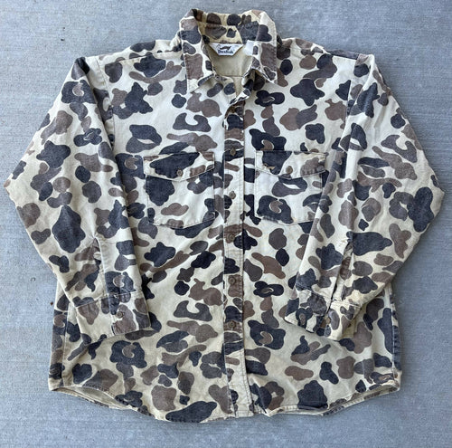 Duxbak Duck Camo Chamois Button Down Shirt (XXL) 🇺🇸