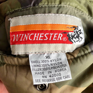 Vintage Winchester reversible nylon camo /orange vest size XL