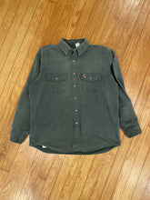 Load image into Gallery viewer, Vintage Duxbak Chamois Turkey Embroidered Button Up Shirt (L/XL) 🇺🇸