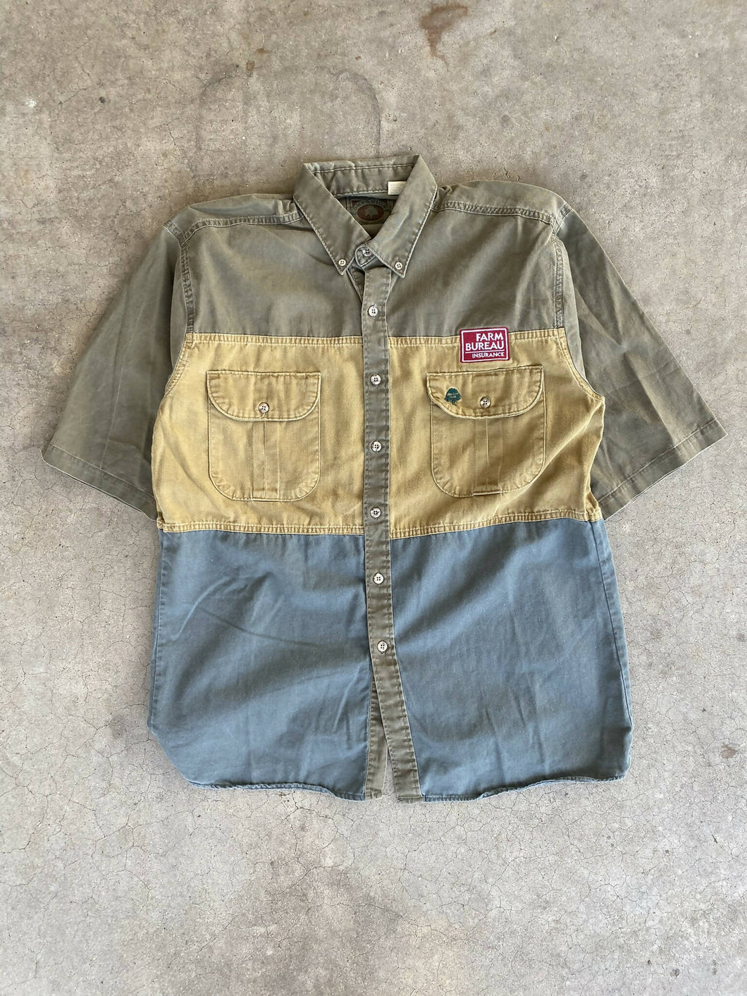 Vintage Mossy Oak Companions Button Up Farm Bureau Embroided (L) 🇺🇸