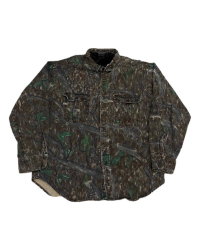 Vintage 90s Hide ‘n Tree Camo Hunting Shirt (XL)🇺🇸