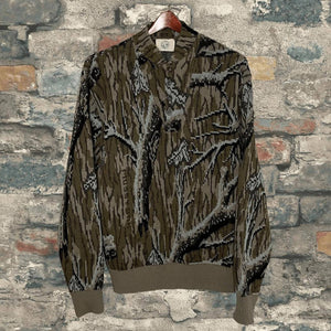 Vintage Whitewater Mossy Oak Treestand Knitted Sweater (Large)🇺🇸