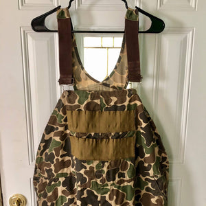Vintage duck camo made in USA hunting overalls size XXL