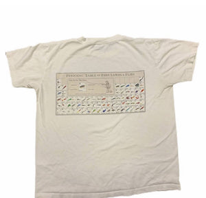 Columbia periodic table of fishing lures T shirt