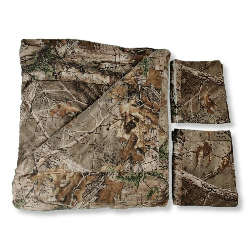 Realtree Camouflage Camo Bed Comforter And 2 Bed Shams