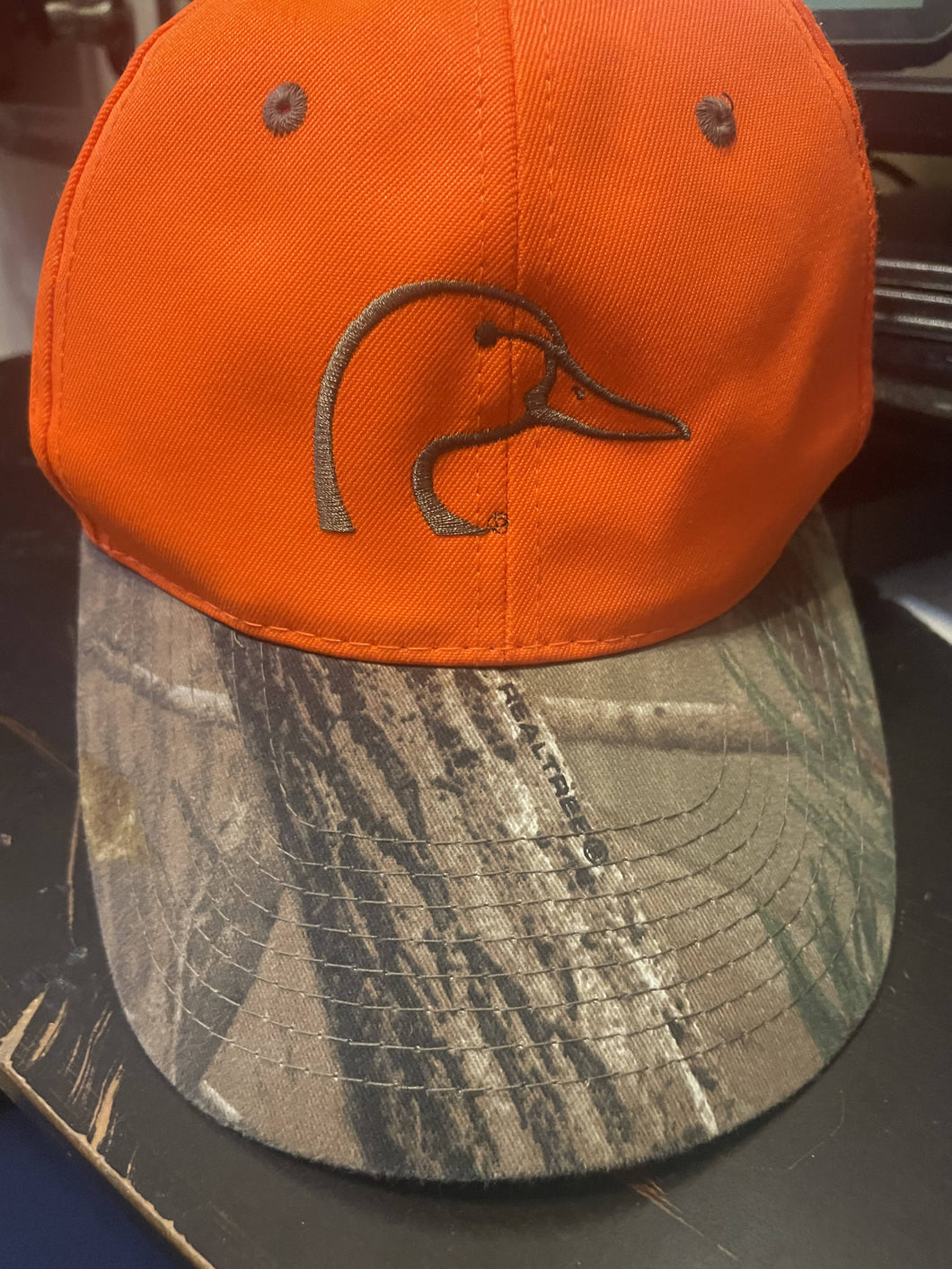 Ducks Unlimited Hats Blaze Orange and Camo