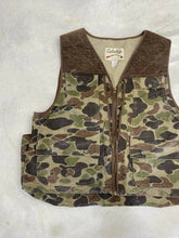 Load image into Gallery viewer, Vintage Cabela’s Duck Camo Canvas Vest