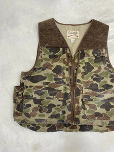 Vintage Cabela’s Duck Camo Canvas Vest