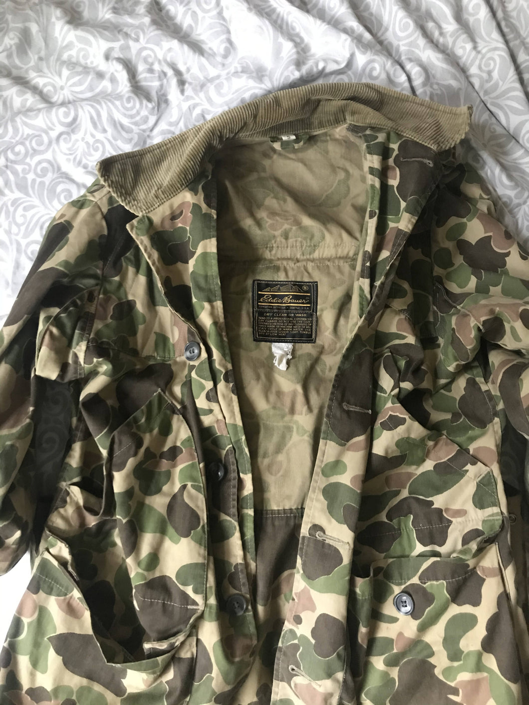 Eddie Bauer Duck Hunting Camouflage Jacket Small